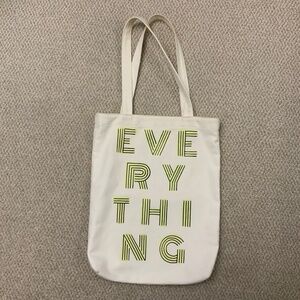 Canvas tote bag with inside pocket